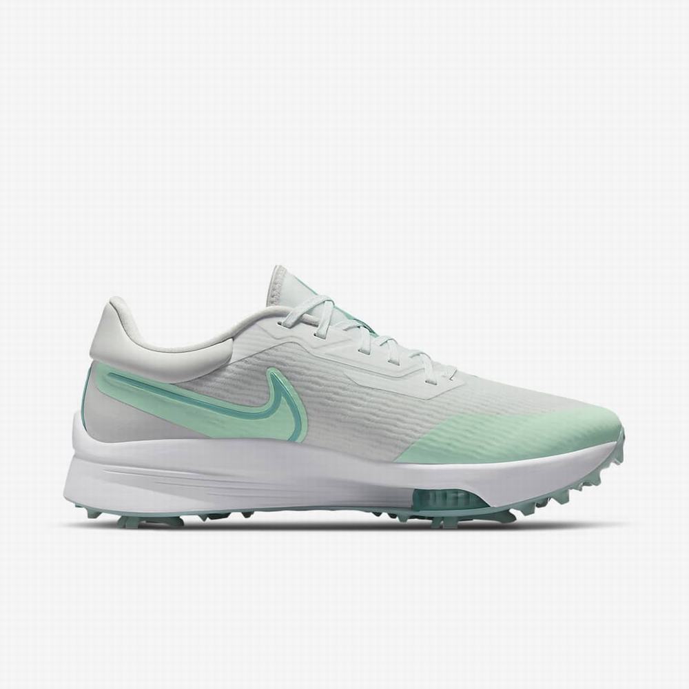 Nike Air Zoom Infinity Tour NEXT% Férfi Golf Cipő Fehér Menta Platina Világoskék Türkiz | NI9120-J40