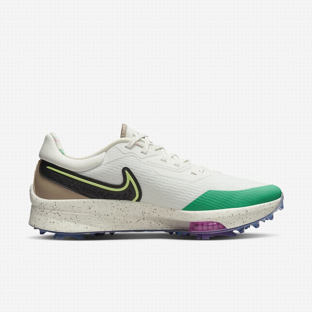 Nike Air Zoom Infinity Tour NEXT% NRG Férfi Golf Cipő Bézs Zöld Fekete | NI7568-K01