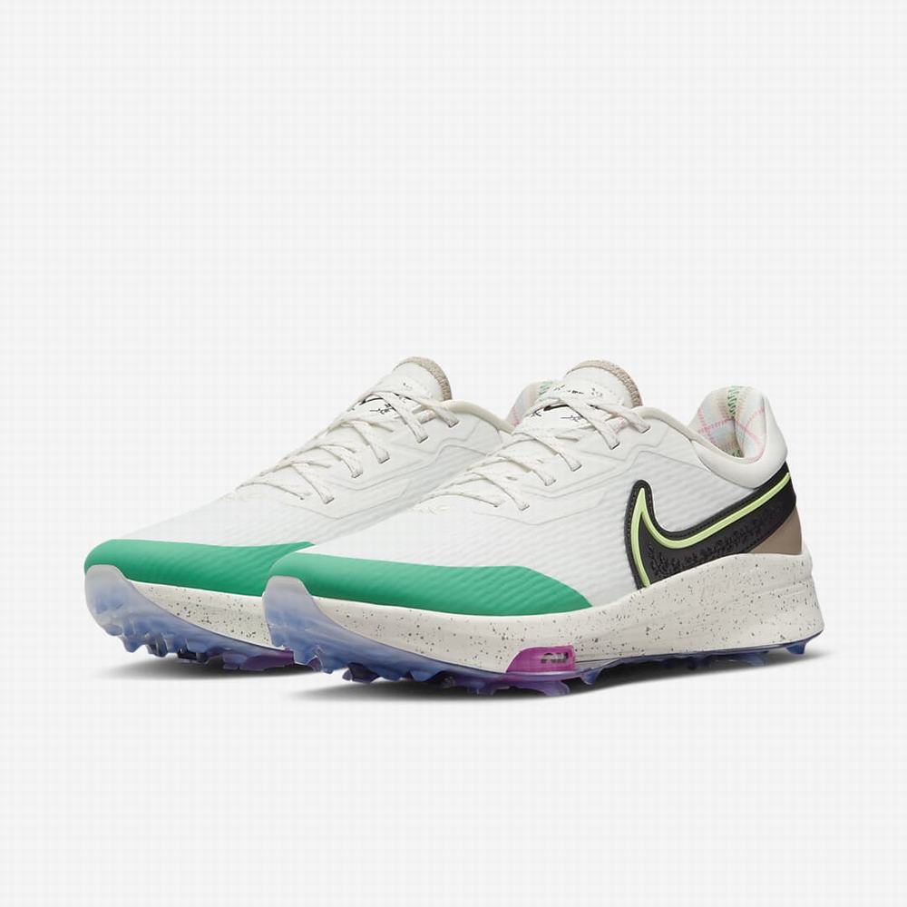 Nike Air Zoom Infinity Tour NEXT% NRG Férfi Golf Cipő Bézs Zöld Fekete | NI7568-K01