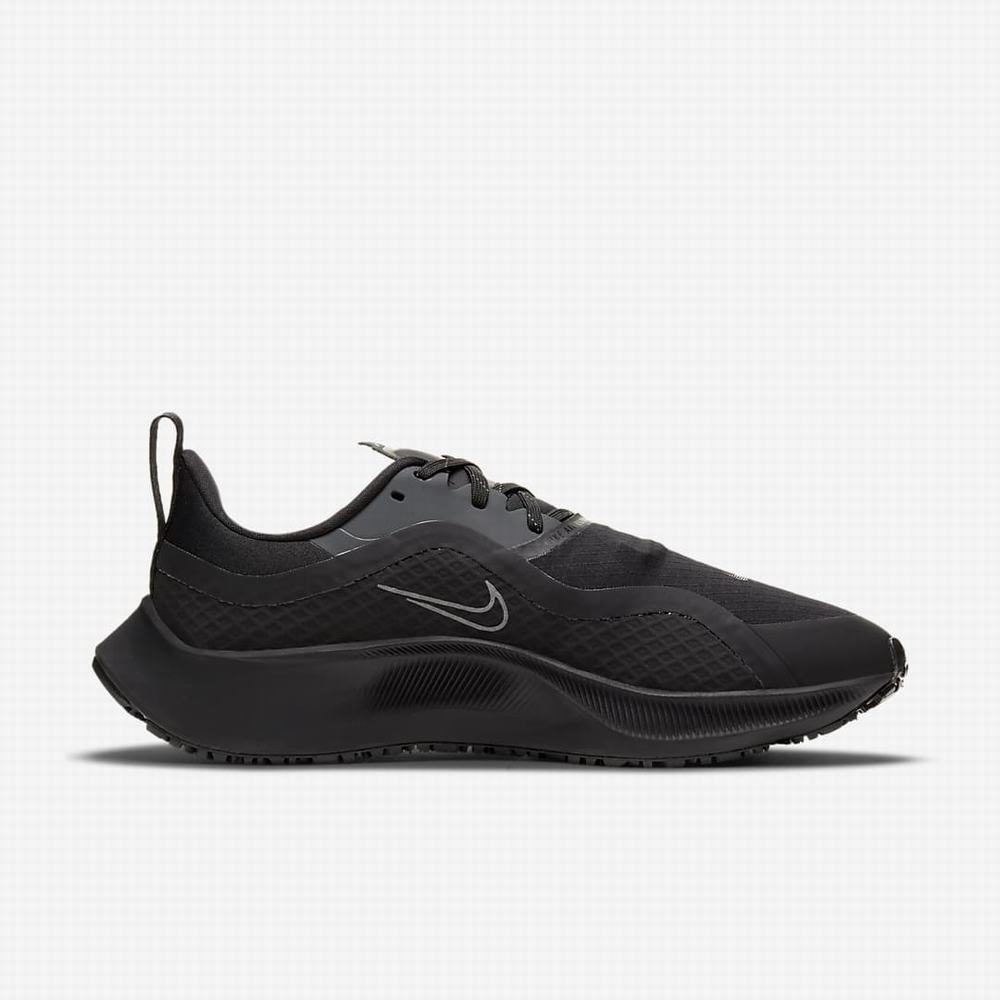 Nike Air Zoom Pegasus 37 Shield Női Futócipő Fekete Sötétszürke | NI1937-D37