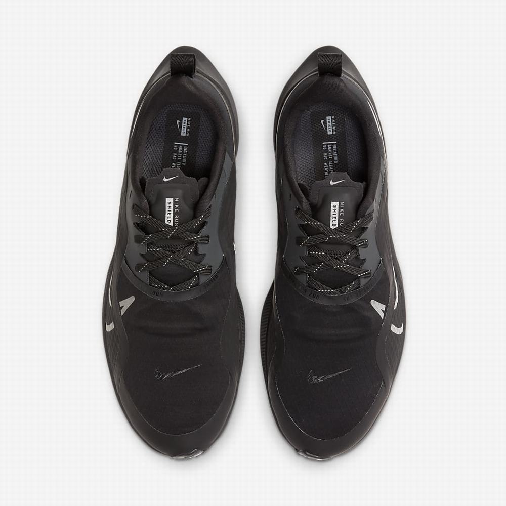 Nike Air Zoom Pegasus 37 Shield Női Futócipő Fekete Sötétszürke | NI1937-D37