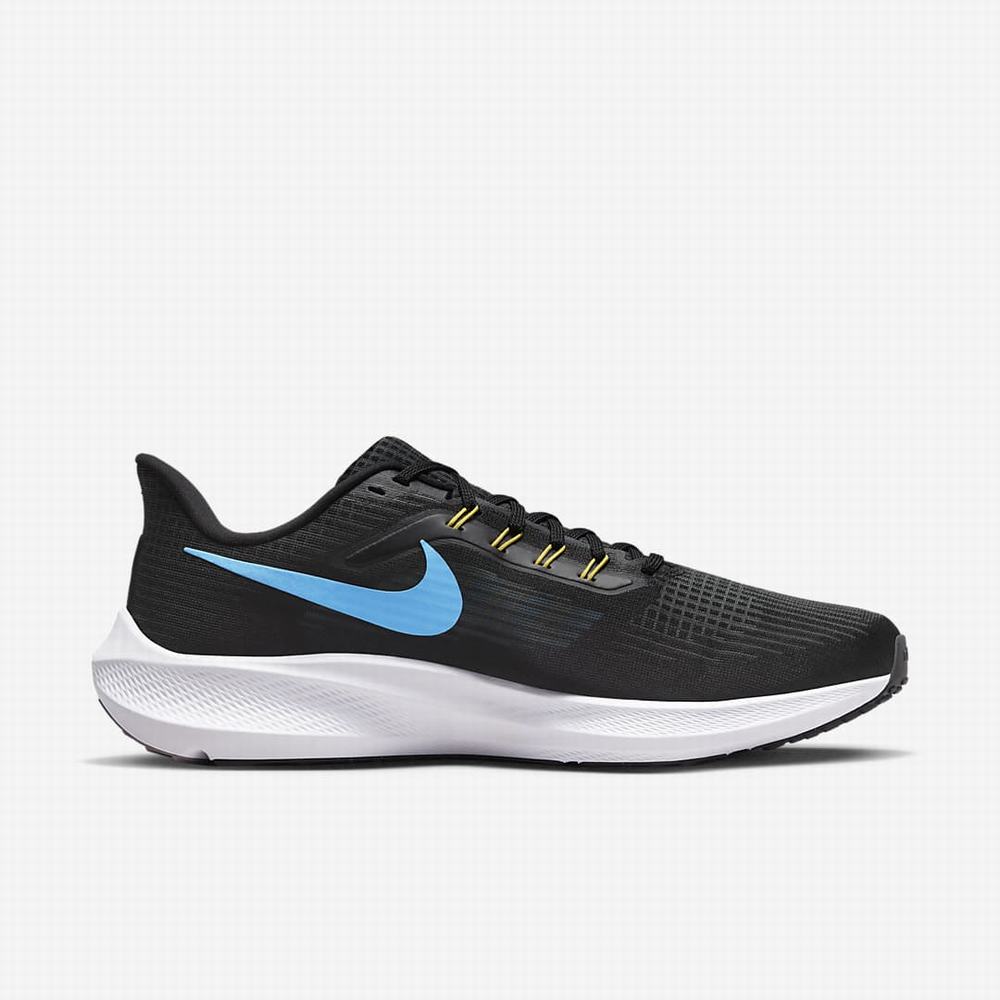 Nike Air Zoom Pegasus 39 Férfi Futócipő Fekete Sötétszürke Kék | NI0324-E08