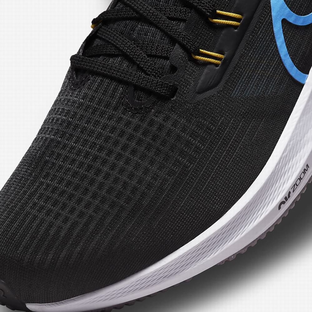 Nike Air Zoom Pegasus 39 Férfi Futócipő Fekete Sötétszürke Kék | NI0324-E08
