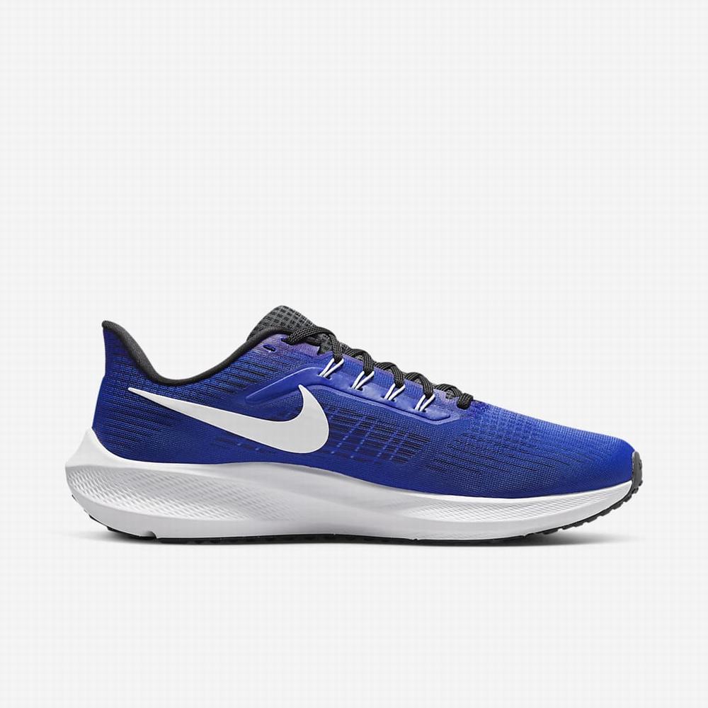 Nike Air Zoom Pegasus 39 Férfi Futócipő Kék Fekete Sötétszürke Fehér | NI1379-G83