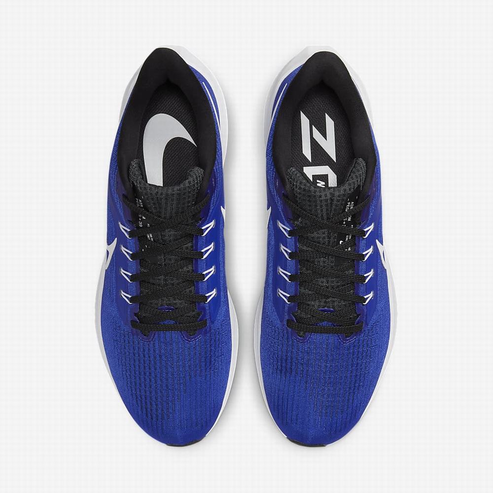 Nike Air Zoom Pegasus 39 Férfi Futócipő Kék Fekete Sötétszürke Fehér | NI1379-G83