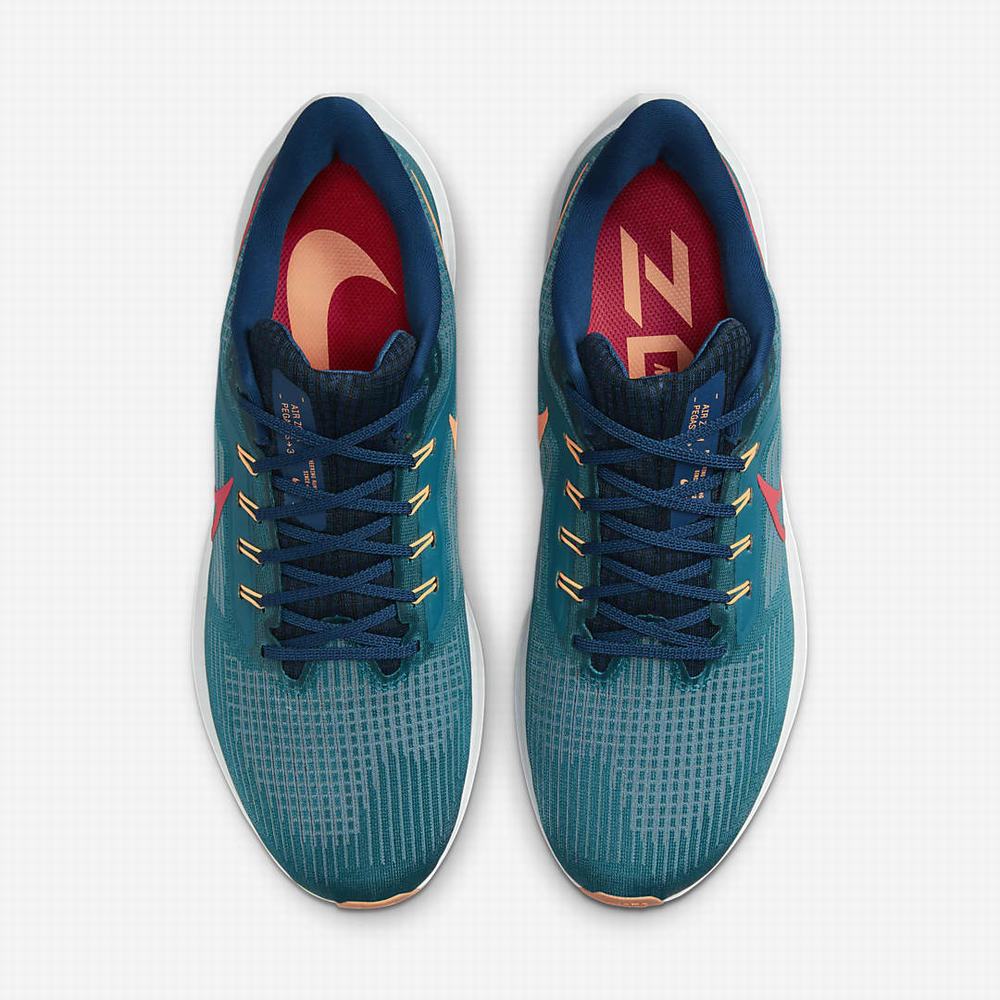 Nike Air Zoom Pegasus 39 Férfi Futócipő Zöld Kék Világos Piros | NI5790-P86