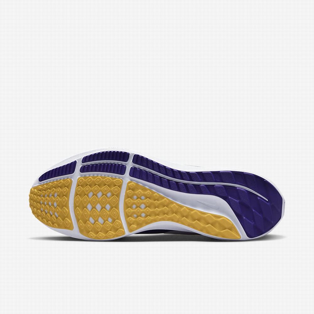 Nike Air Zoom Pegasus 39 (LSU) Férfi Utcai Cipő Lila Arany Fehér | NI3026-L36