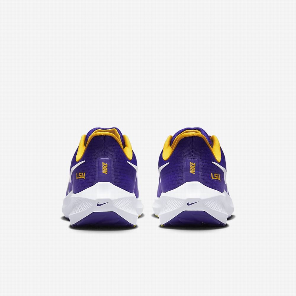 Nike Air Zoom Pegasus 39 (LSU) Férfi Utcai Cipő Lila Arany Fehér | NI3026-L36