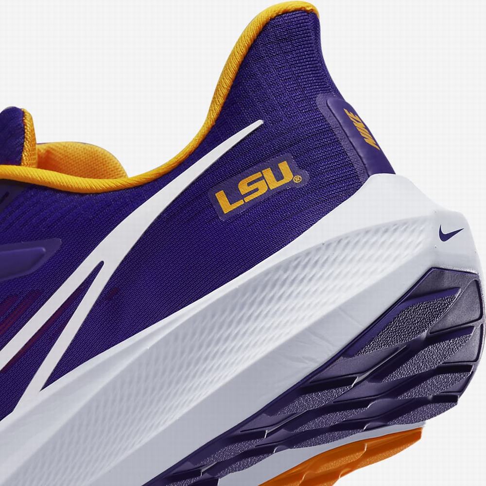 Nike Air Zoom Pegasus 39 (LSU) Férfi Utcai Cipő Lila Arany Fehér | NI3026-L36