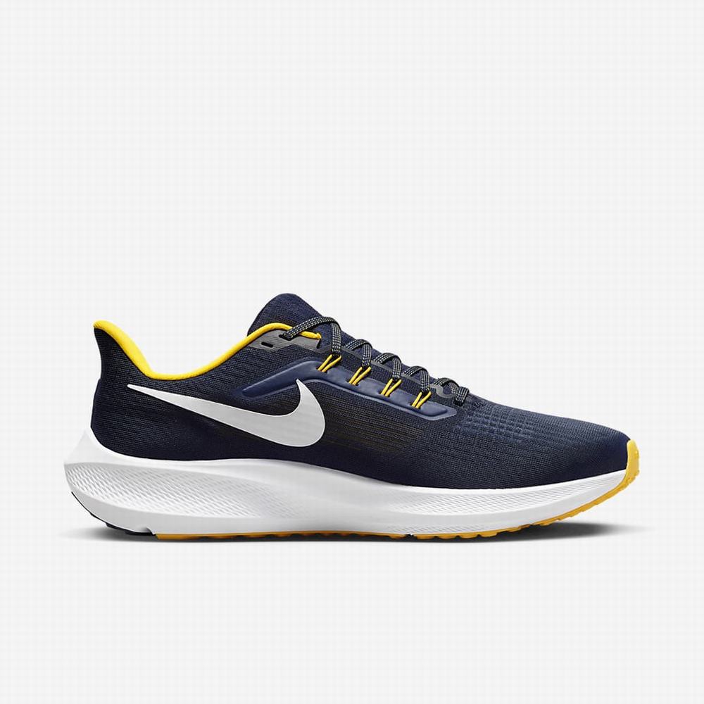 Nike Air Zoom Pegasus 39 (Michigan) Férfi Utcai Cipő Sötétkék Fehér | NI2956-D09