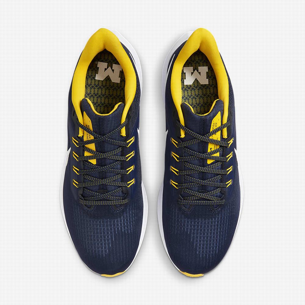 Nike Air Zoom Pegasus 39 (Michigan) Férfi Utcai Cipő Sötétkék Fehér | NI2956-D09