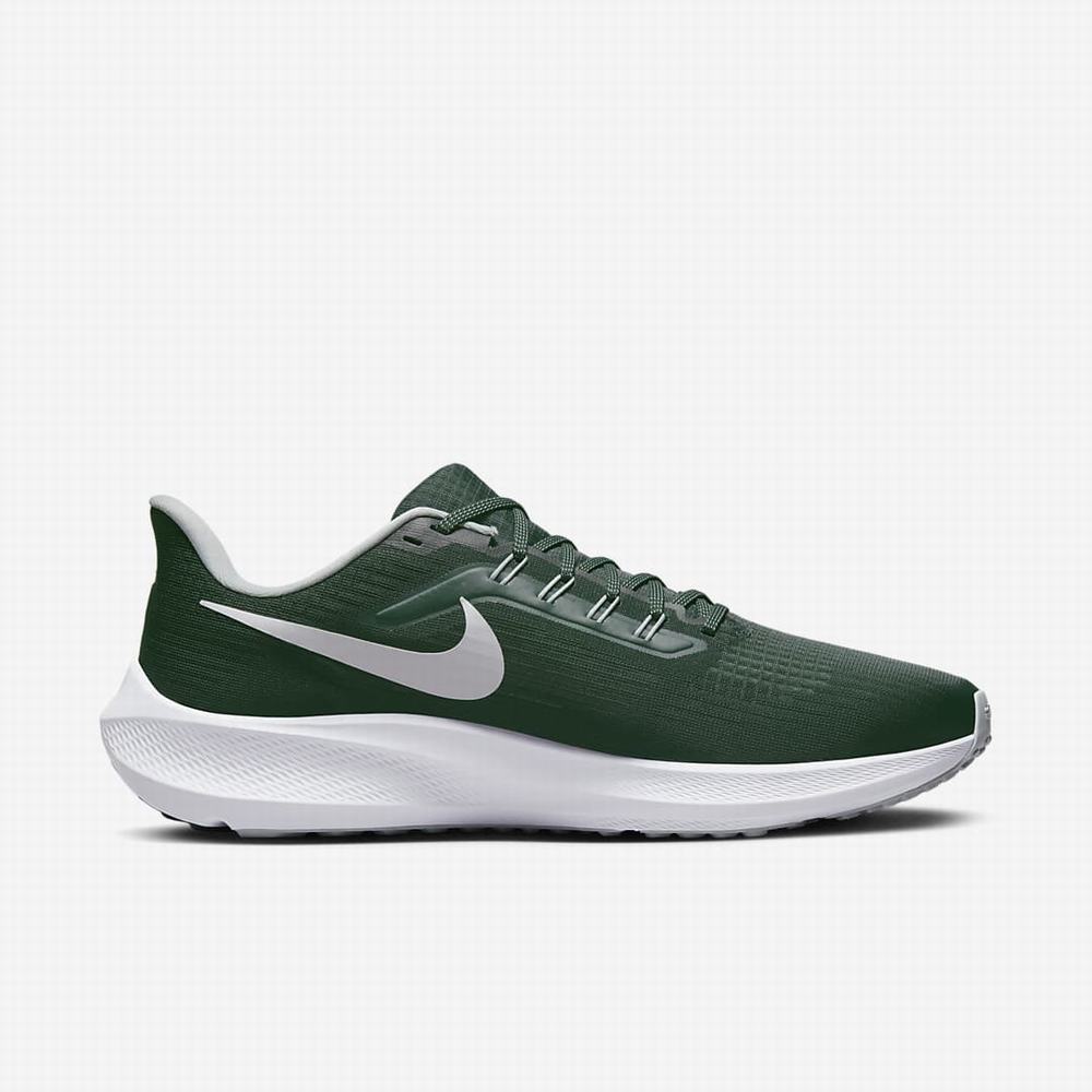 Nike Air Zoom Pegasus 39 (Michigan State) Férfi Utcai Cipő Zöld Fehér | NI4307-M48