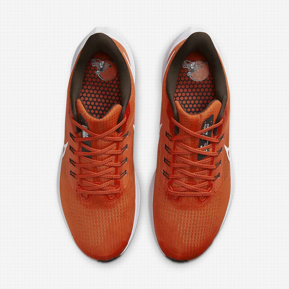 Nike Air Zoom Pegasus 39 (NFL Cleveland Browns) Férfi Futócipő Narancssárga Barna Fehér | NI7253-E35