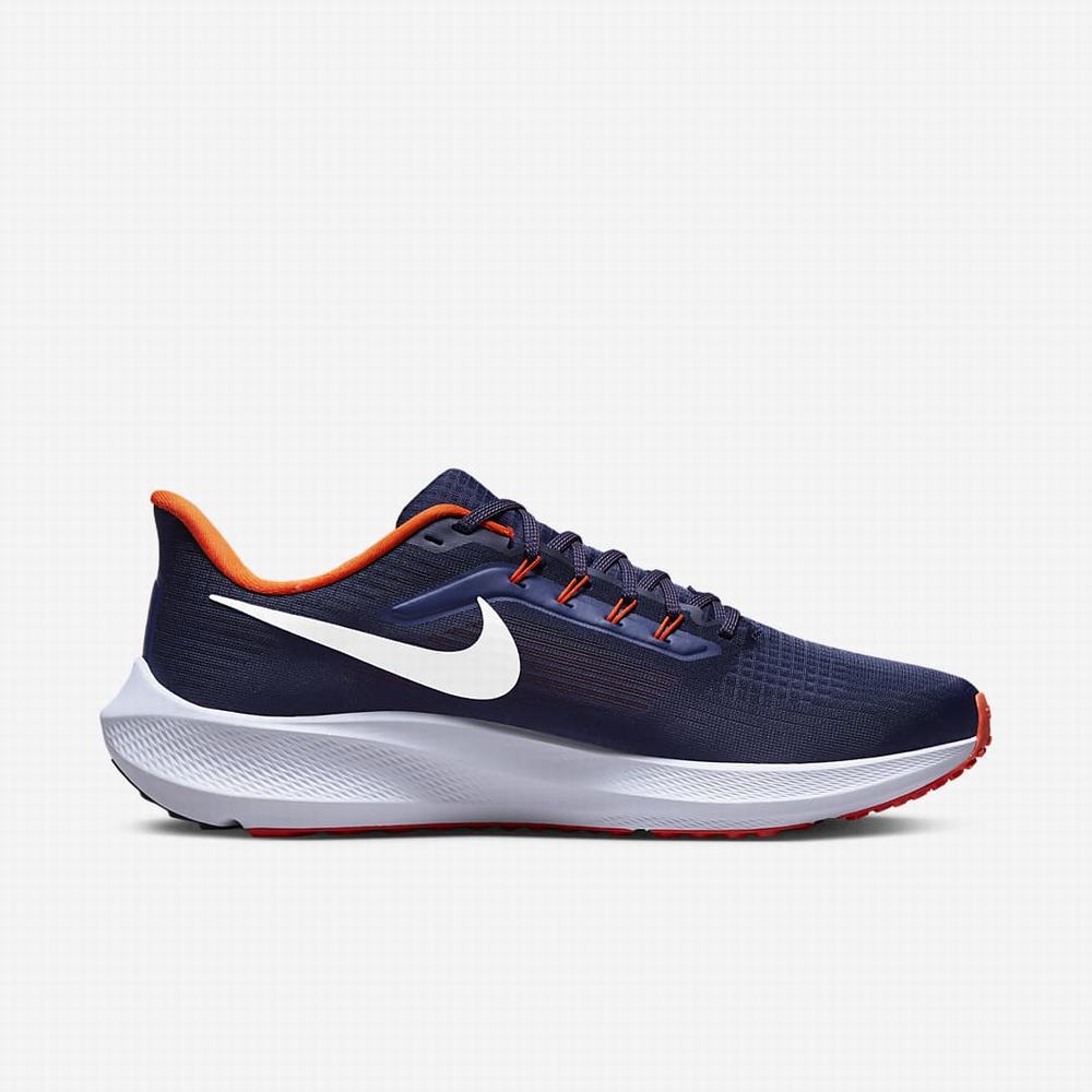 Nike Air Zoom Pegasus 39 (NFL Denver Broncos) Férfi Futócipő Sötétkék Narancssárga Fehér | NI8145-A73