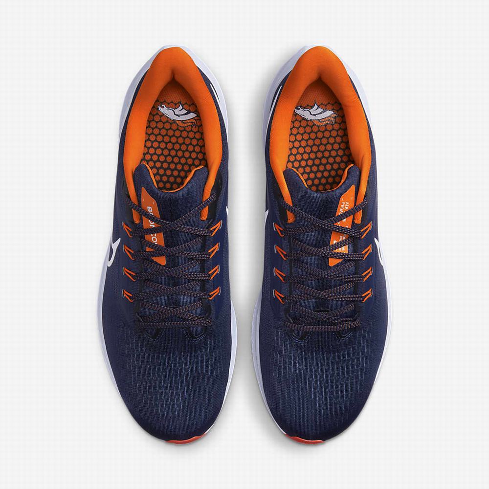 Nike Air Zoom Pegasus 39 (NFL Denver Broncos) Férfi Futócipő Sötétkék Narancssárga Fehér | NI8145-A73