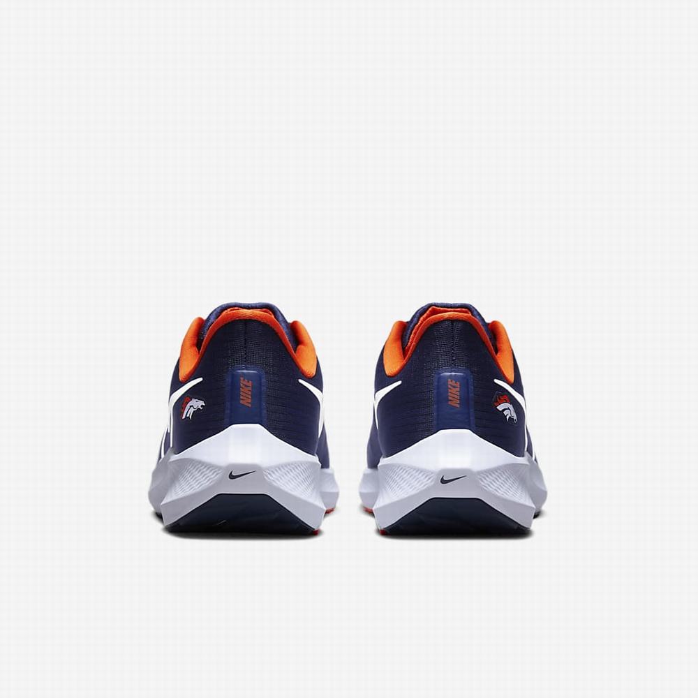 Nike Air Zoom Pegasus 39 (NFL Denver Broncos) Férfi Futócipő Sötétkék Narancssárga Fehér | NI8145-A73