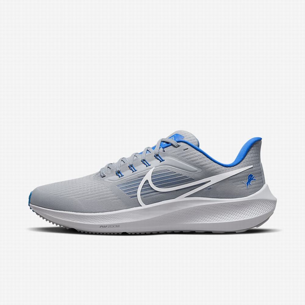 Nike Air Zoom Pegasus 39 (NFL Detroit Lions) Férfi Futócipő Titán Titán Kék Fehér | NI6107-P47