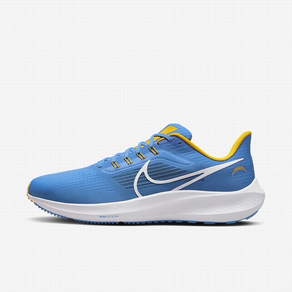 Nike Air Zoom Pegasus 39 (NFL Los Angeles Chargers) Férfi Futócipő Kék Arany Fehér | NI6178-W35