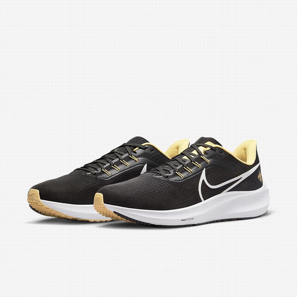 Nike Air Zoom Pegasus 39 (NFL New Orleans Saints) Férfi Futócipő Fekete Arany Fehér | NI5980-E59