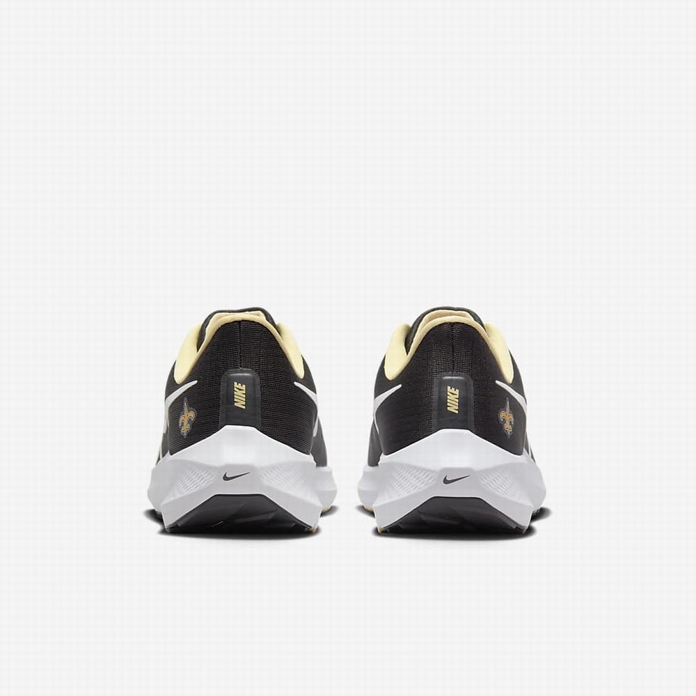 Nike Air Zoom Pegasus 39 (NFL New Orleans Saints) Férfi Futócipő Fekete Arany Fehér | NI5980-E59