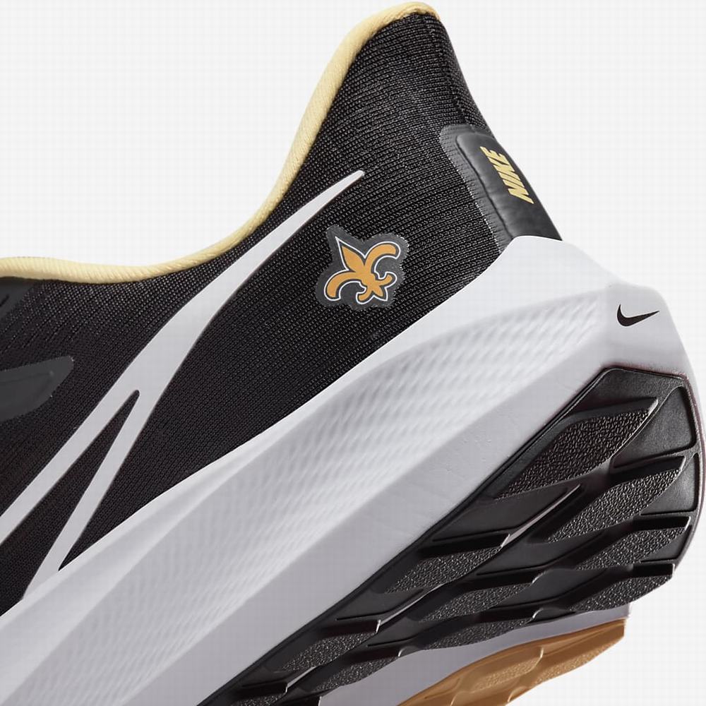 Nike Air Zoom Pegasus 39 (NFL New Orleans Saints) Férfi Futócipő Fekete Arany Fehér | NI5980-E59