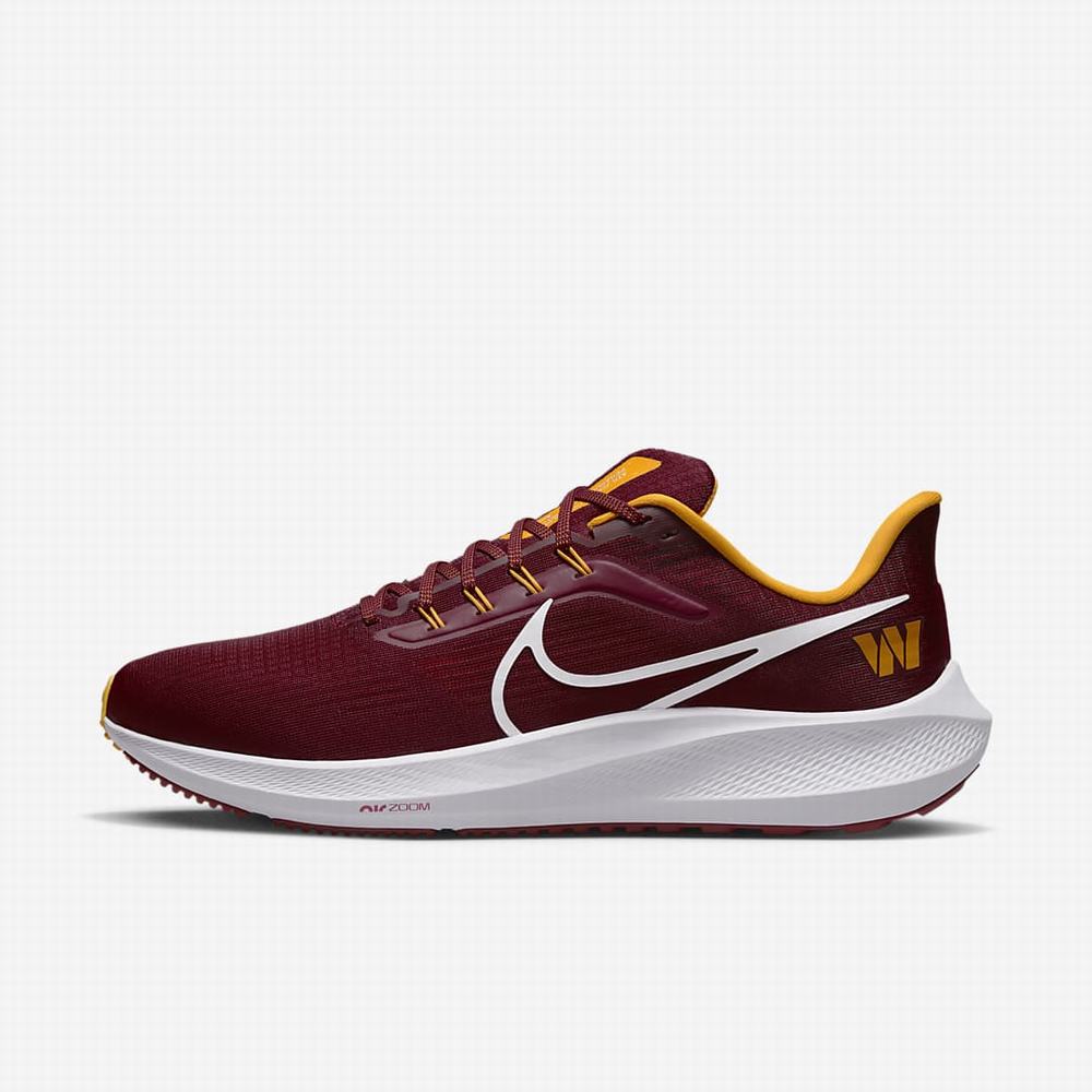 Nike Air Zoom Pegasus 39 (NFL Washington Commanders) Férfi Futócipő Piros Arany Fehér | NI4827-L56