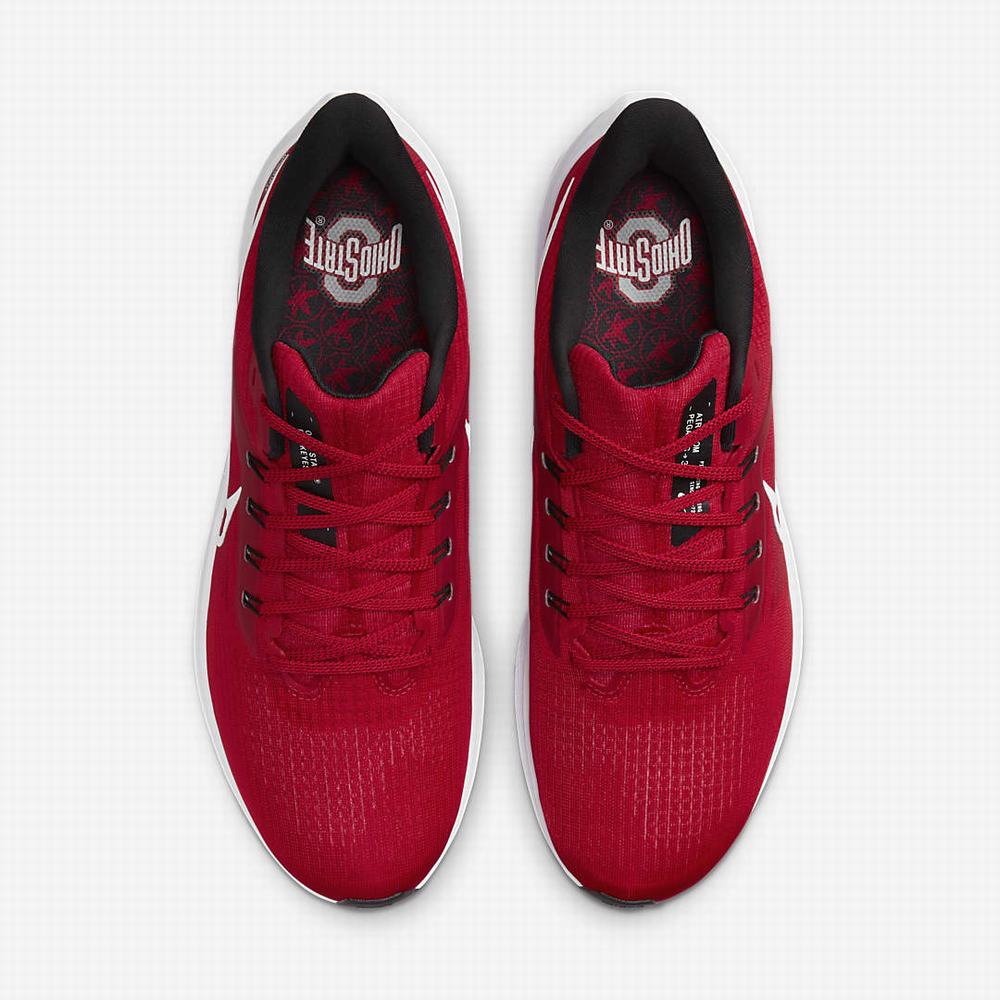 Nike Air Zoom Pegasus 39 (Ohio State) Férfi Utcai Cipő Piros Fekete Fehér | NI2467-V72