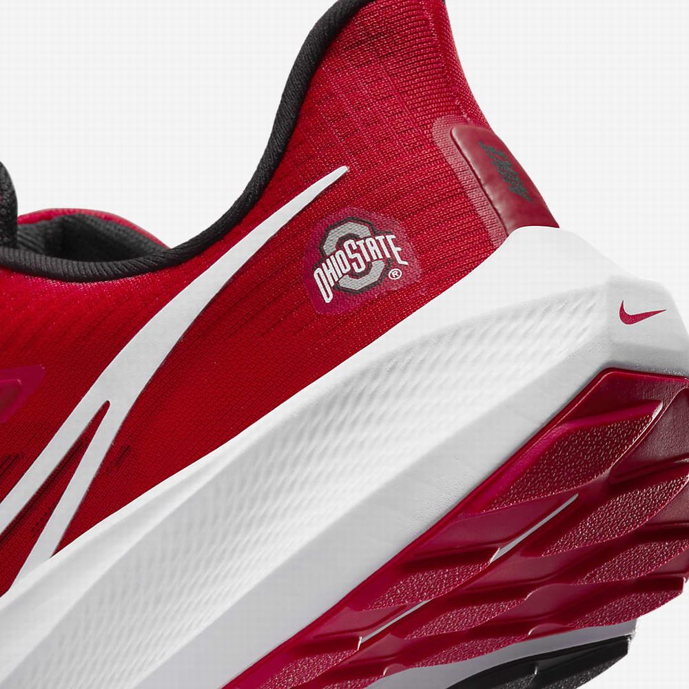 Nike Air Zoom Pegasus 39 (Ohio State) Férfi Utcai Cipő Piros Fekete Fehér | NI2467-V72