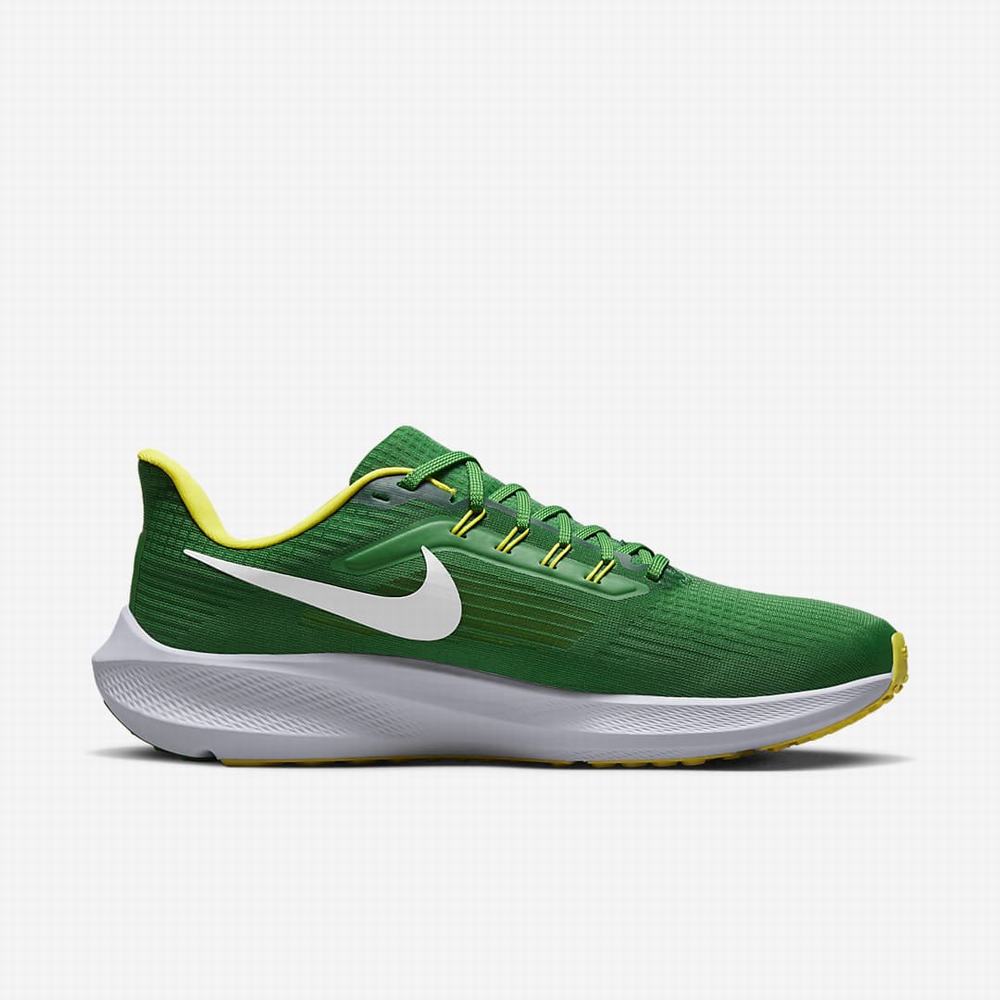 Nike Air Zoom Pegasus 39 (Oregon) Férfi Utcai Cipő Zöld Sárga Fehér | NI9072-J05