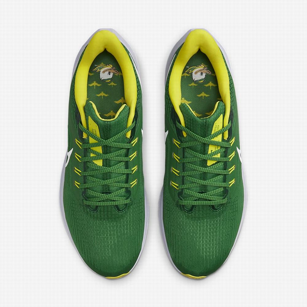 Nike Air Zoom Pegasus 39 (Oregon) Férfi Utcai Cipő Zöld Sárga Fehér | NI9072-J05