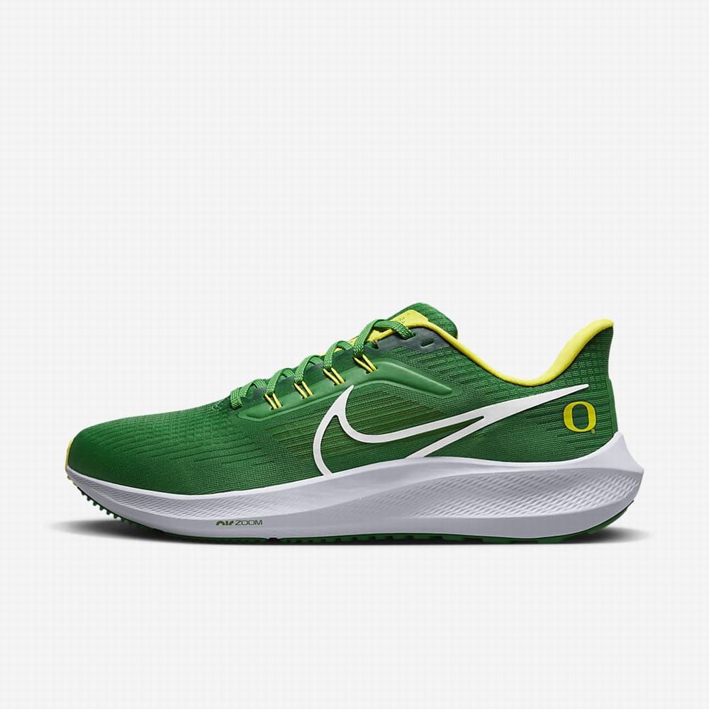 Nike Air Zoom Pegasus 39 (Oregon) Férfi Utcai Cipő Zöld Sárga Fehér | NI9072-J05