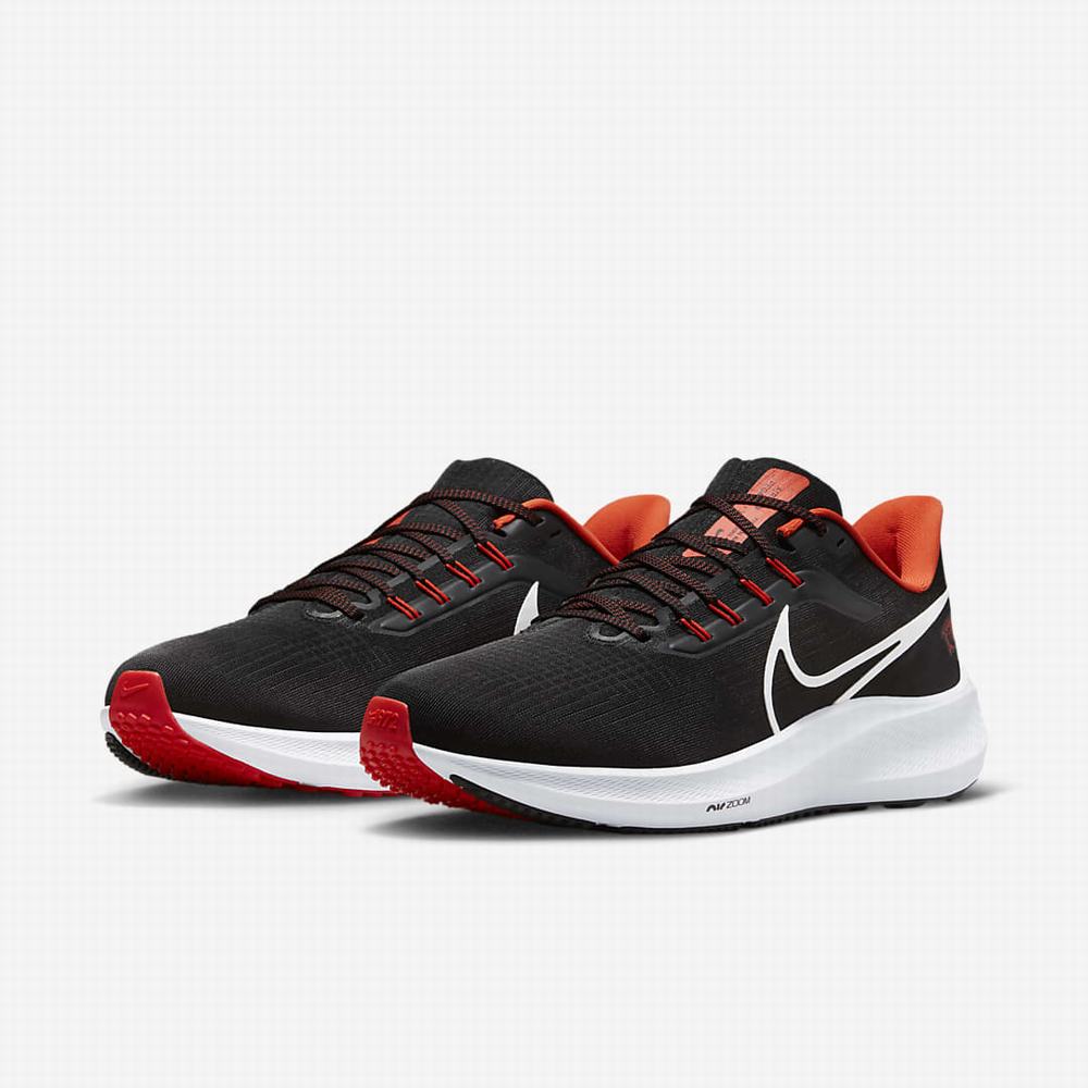 Nike Air Zoom Pegasus 39 (Oregon State) Férfi Utcai Cipő Fekete Narancssárga Fehér | NI9873-G59