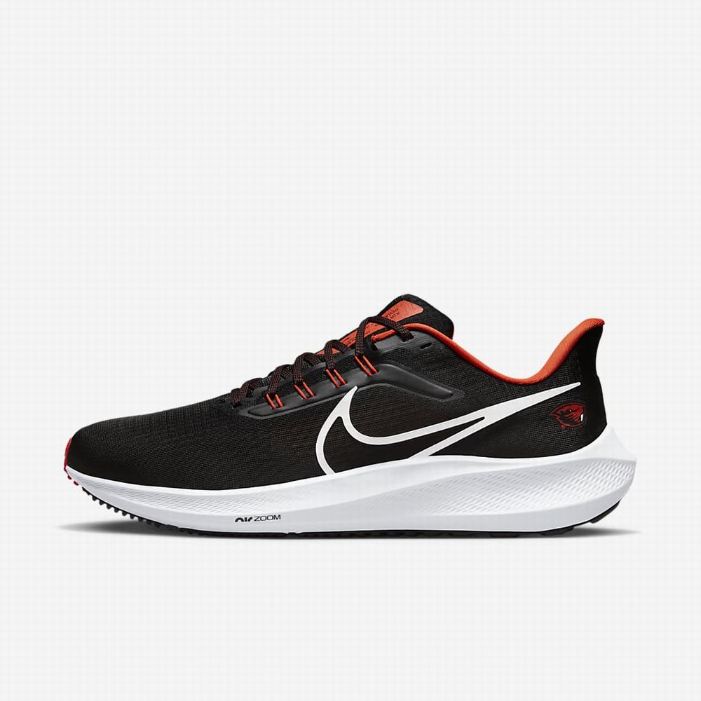 Nike Air Zoom Pegasus 39 (Oregon State) Férfi Utcai Cipő Fekete Narancssárga Fehér | NI9873-G59