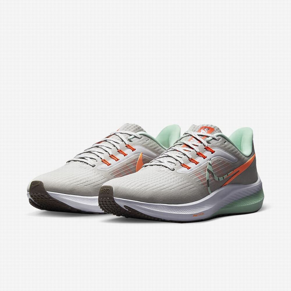Nike Air Zoom Pegasus 39 Premium Női Futócipő Szürke Narancssárga Menta | NI4160-R41