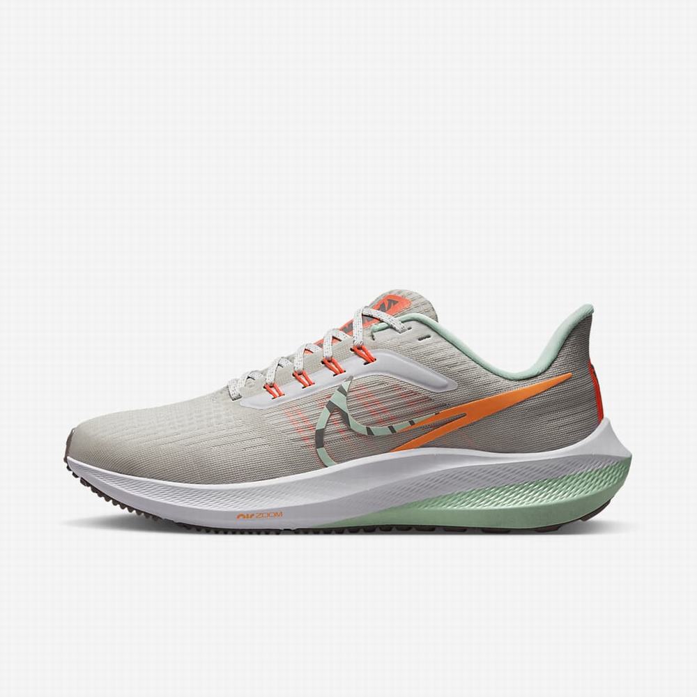 Nike Air Zoom Pegasus 39 Premium Női Futócipő Szürke Narancssárga Menta | NI4160-R41