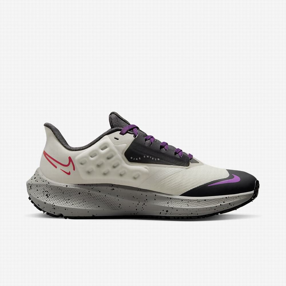 Nike Air Zoom Pegasus 39 Shield Női Futócipő Világos Szürke Szürke Sötétszürke Lila | NI2875-B41