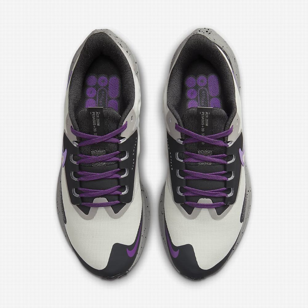 Nike Air Zoom Pegasus 39 Shield Női Futócipő Világos Szürke Szürke Sötétszürke Lila | NI2875-B41