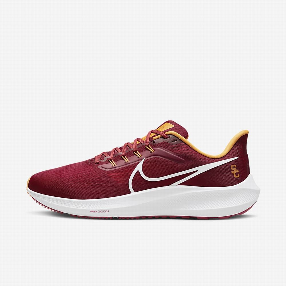 Nike Air Zoom Pegasus 39 (USC) Férfi Futócipő Piros Arany Fehér | NI9762-N13