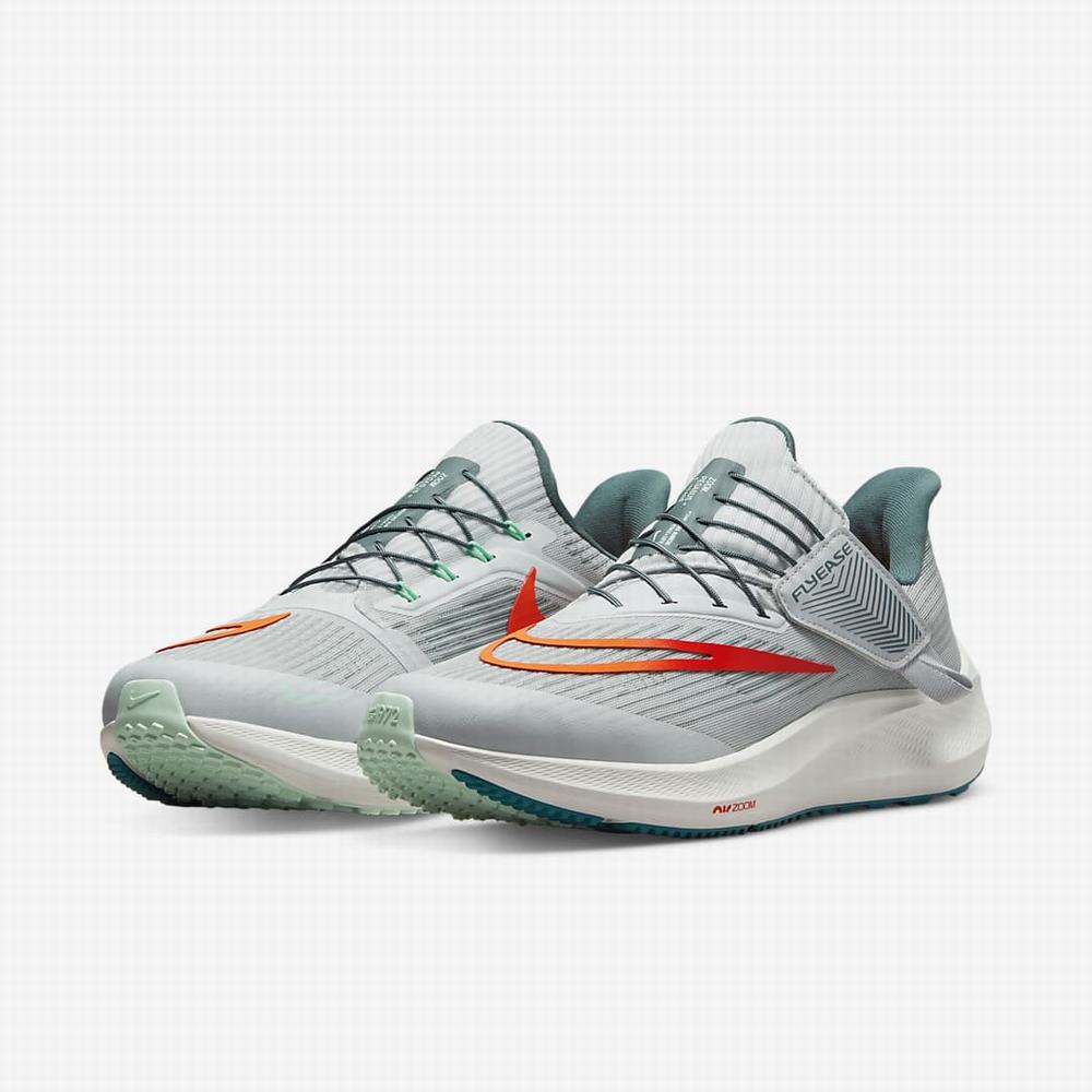 Nike Air Zoom Pegasus FlyEase Férfi Futócipő Platina Narancssárga | NI1762-V35