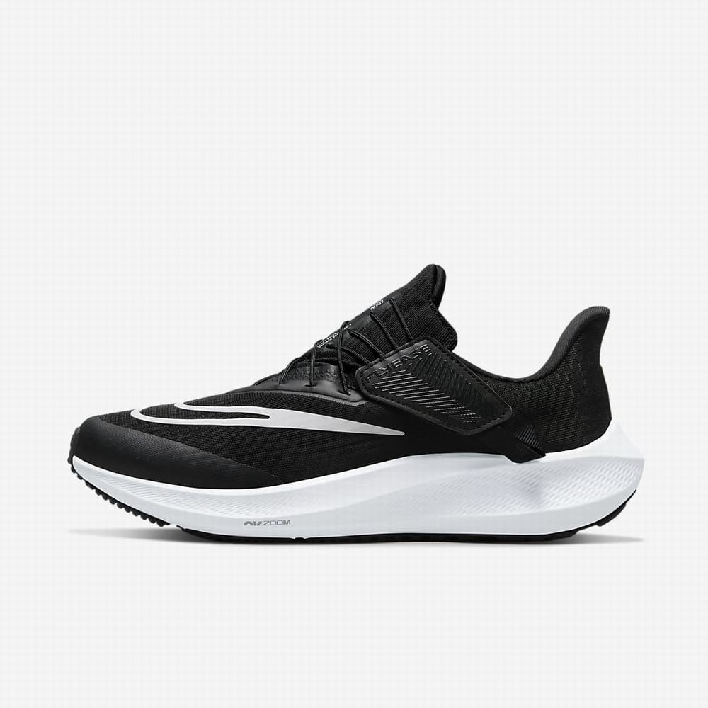 Nike Air Zoom Pegasus FlyEase Női Futócipő Fekete Sötétszürke Fehér | NI6297-P53