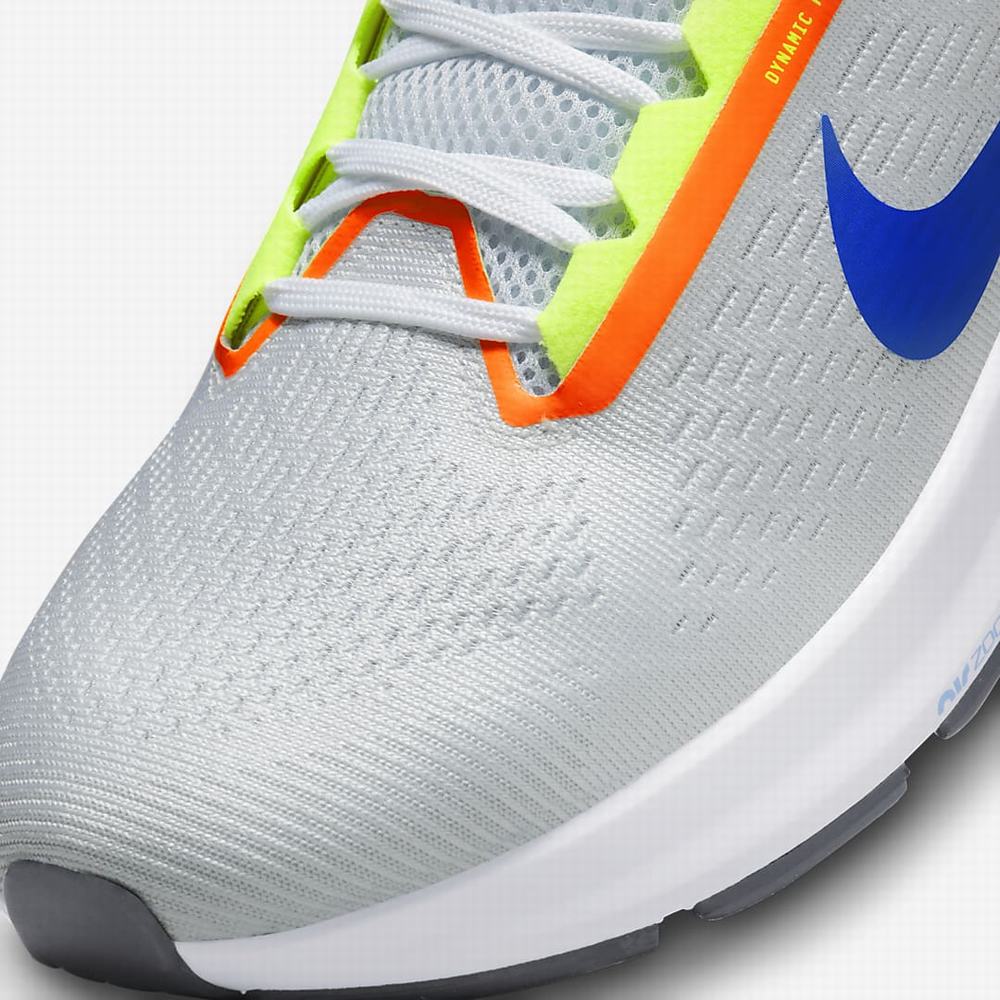 Nike Air Zoom Structure 24 Férfi Futócipő Platina Világos Piros Fehér Kék | NI1569-F63