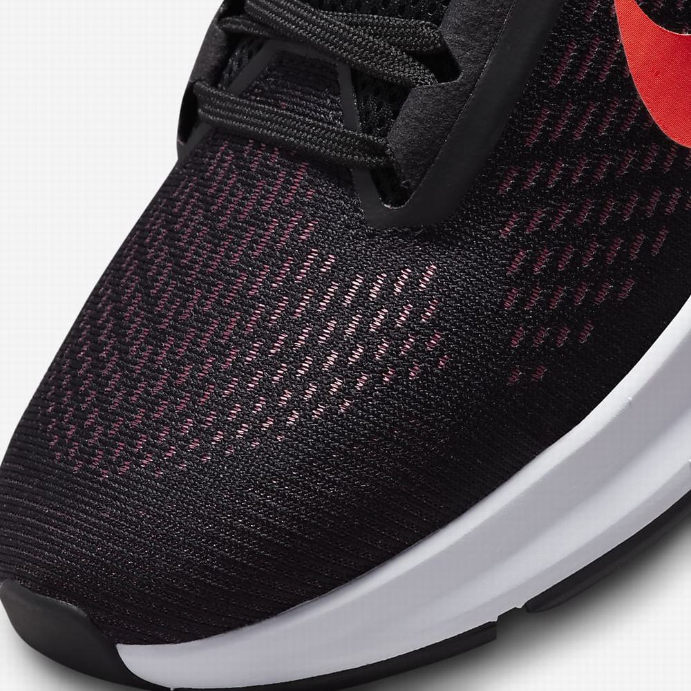 Nike Air Zoom Structure 24 Férfi Futócipő Fekete Világos Piros | NI7931-L51