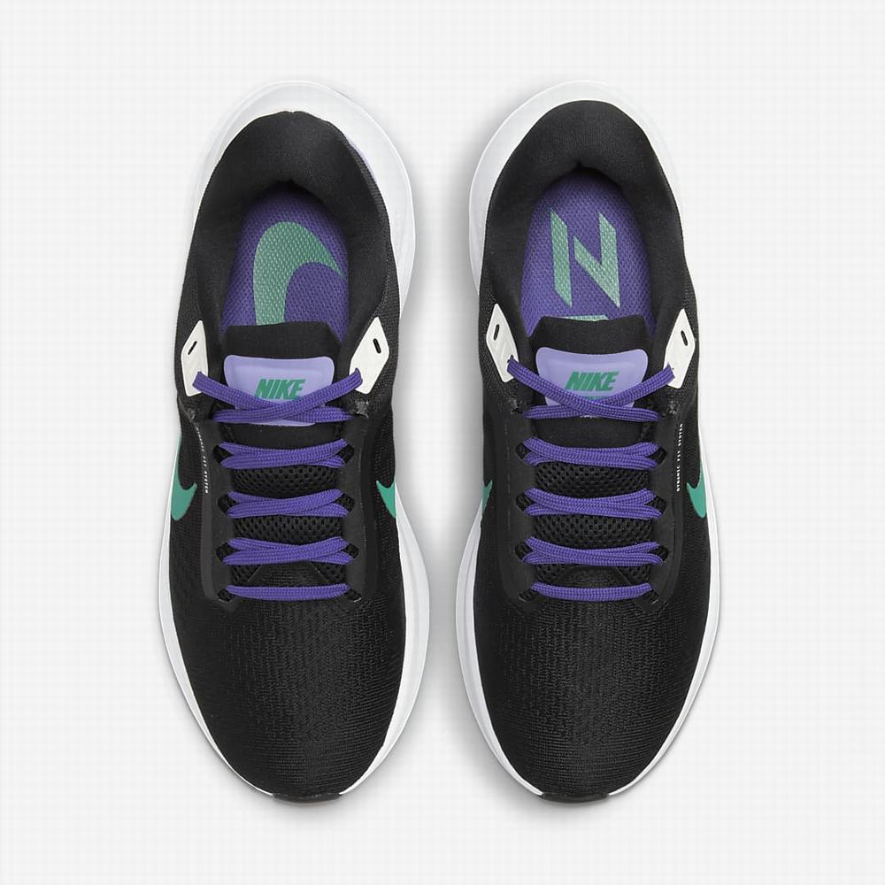 Nike Air Zoom Structure 24 Női Futócipő Fekete Zöld | NI4673-N59