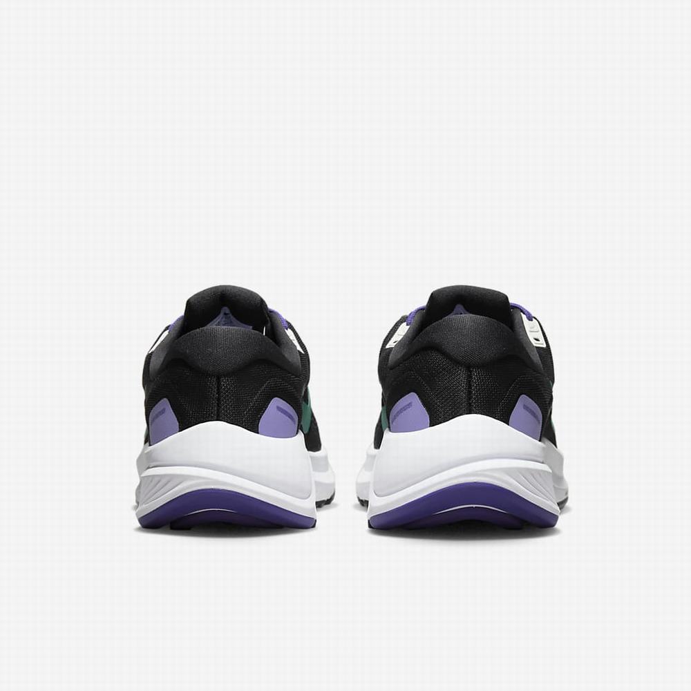 Nike Air Zoom Structure 24 Női Futócipő Fekete Zöld | NI4673-N59