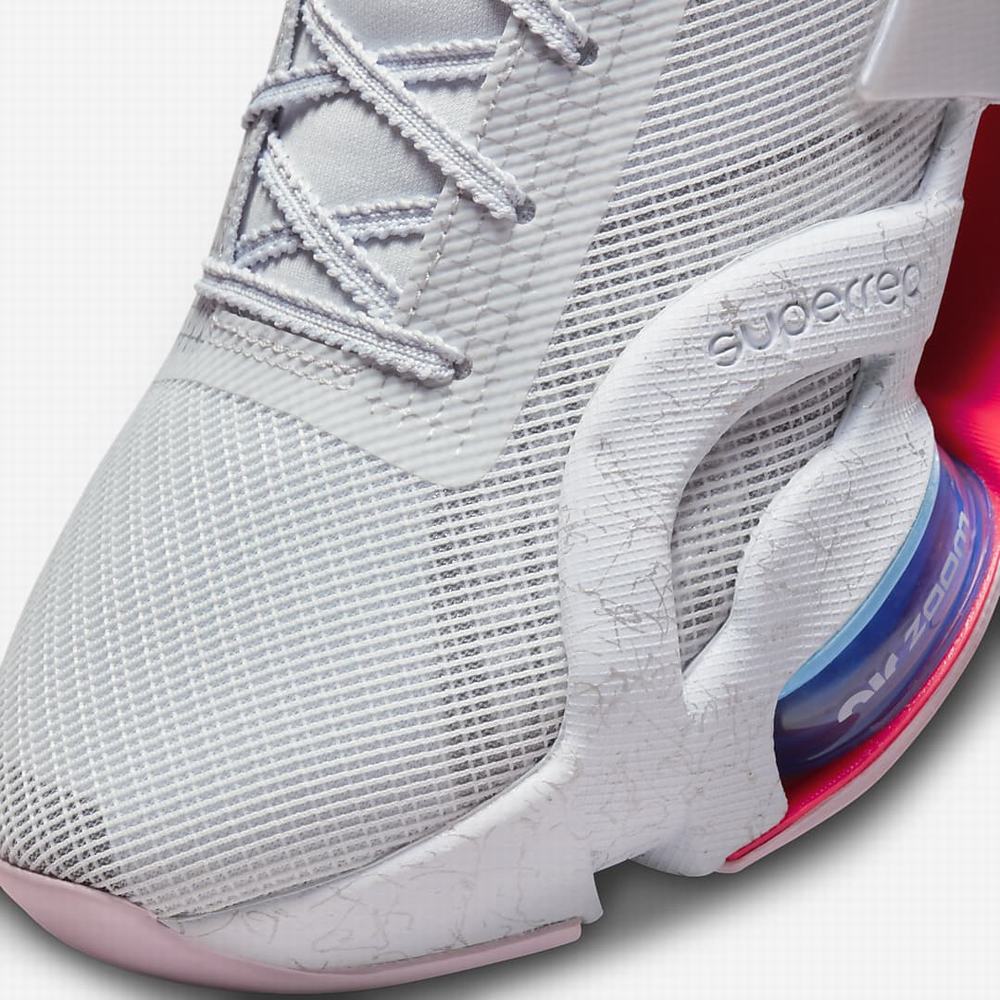 Nike Air Zoom SuperRep 3 Női Edzőcipő Platina Szürke Kék Metal Titán | NI0134-U75