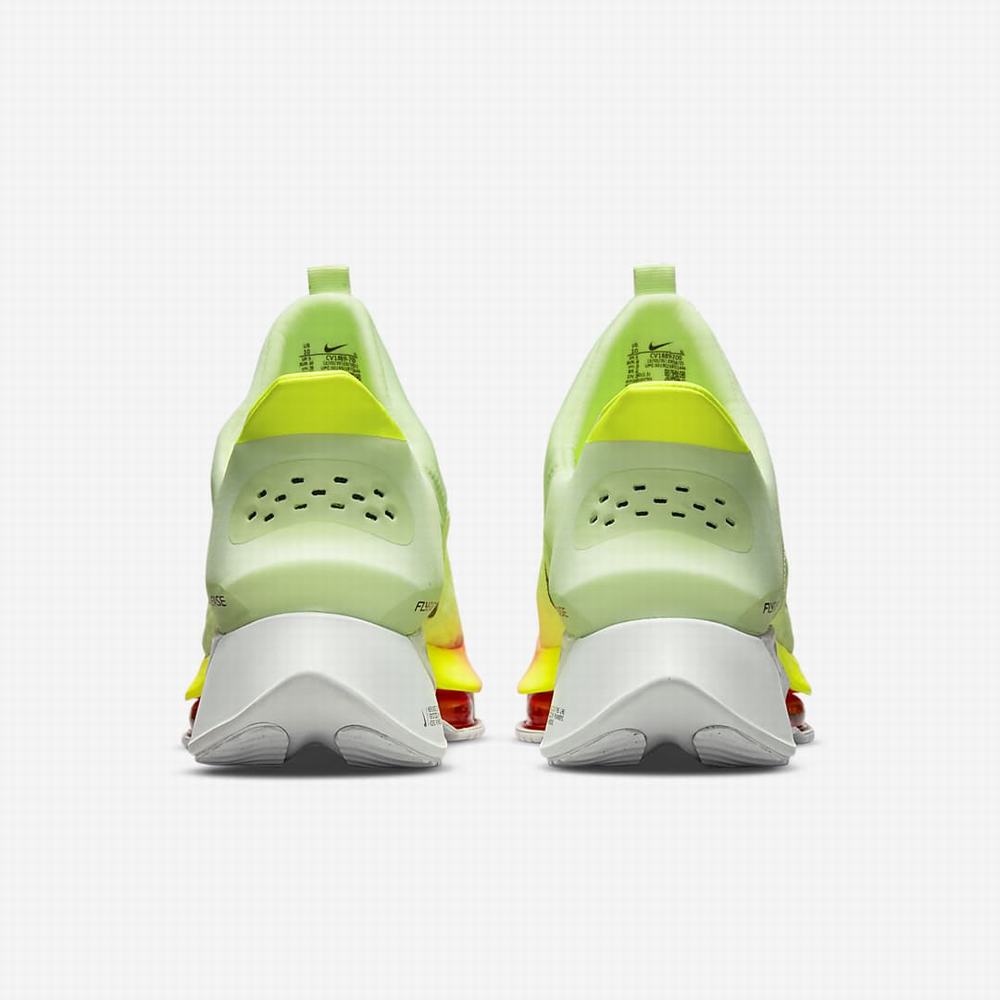 Nike Air Zoom Tempo NEXT% FlyEase Férfi Futócipő Zöld Narancssárga Fekete | NI6593-T72