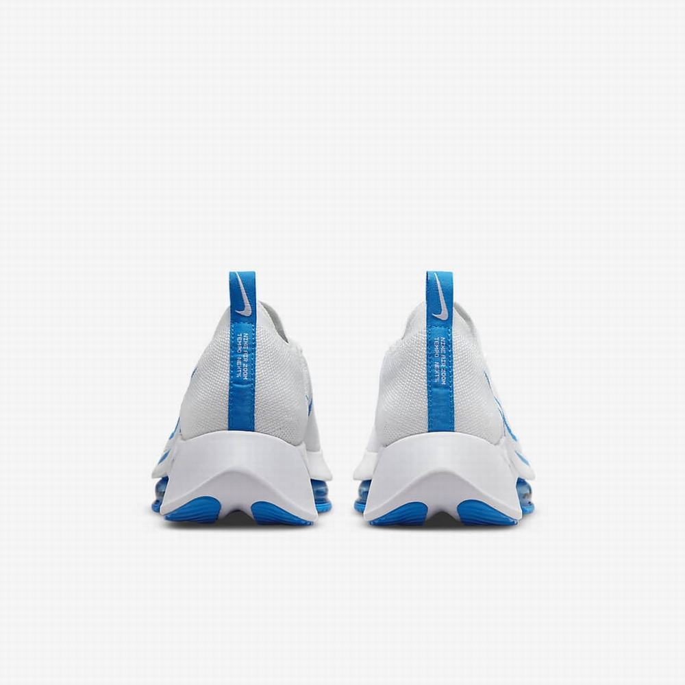 Nike Air Zoom Tempo NEXT% Férfi Futócipő Fehér Platina Fekete Kék | NI9730-S18