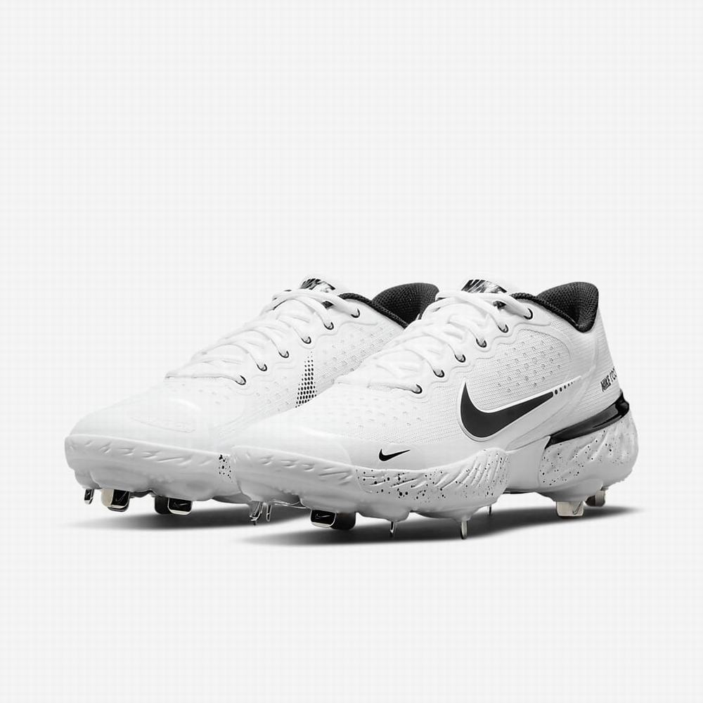 Nike Alpha Huarache Elite 3 Low Női Softball Cipő Fehér Szürke Világos Piros Fekete | NI4219-R70