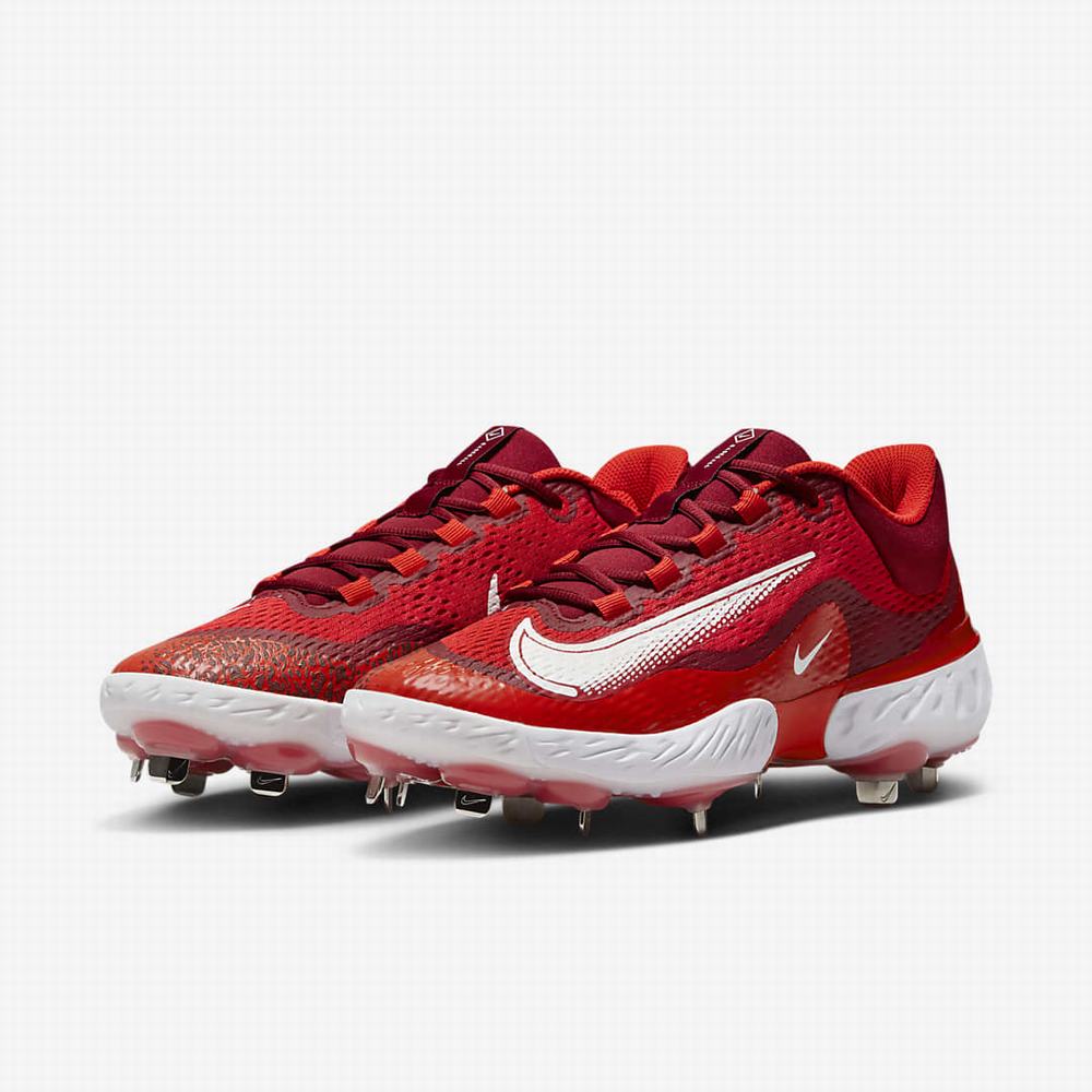 Nike Alpha Huarache Elite 4 Low Férfi Baseball Cipő Piros Fehér | NI7250-B14
