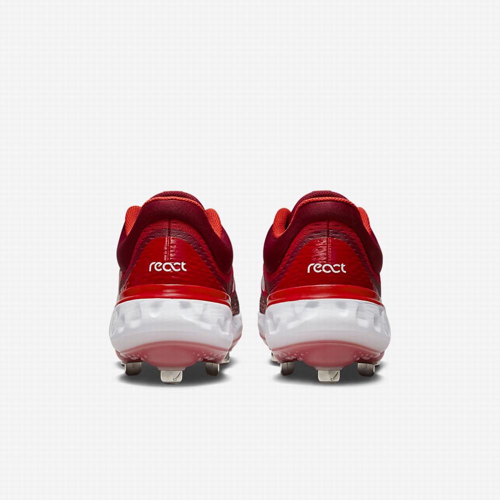 Nike Alpha Huarache Elite 4 Low Férfi Baseball Cipő Piros Fehér | NI7250-B14
